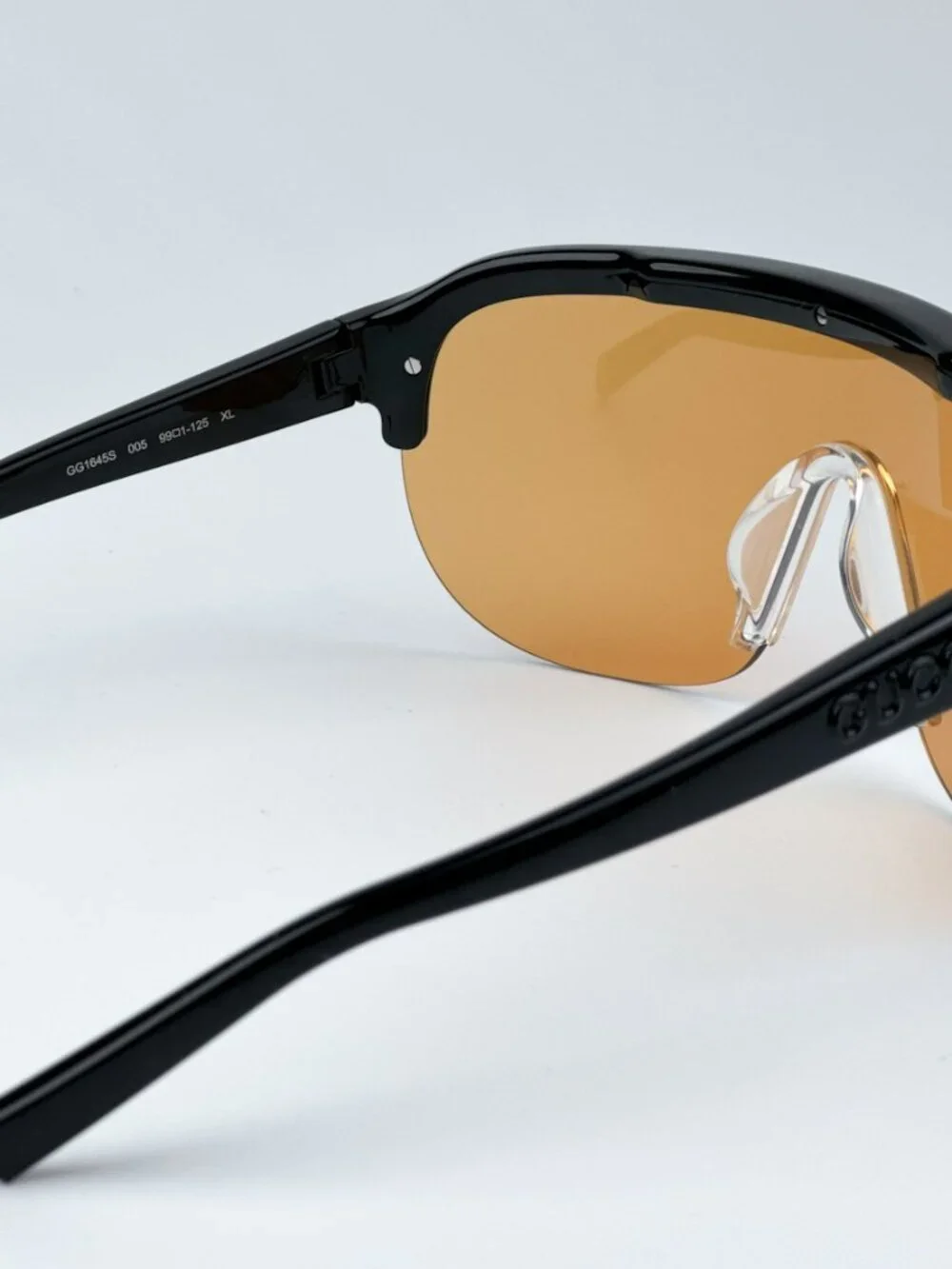 GUCCI GG1645S 005 BLACK MASK ORANGE SUNGLASSES